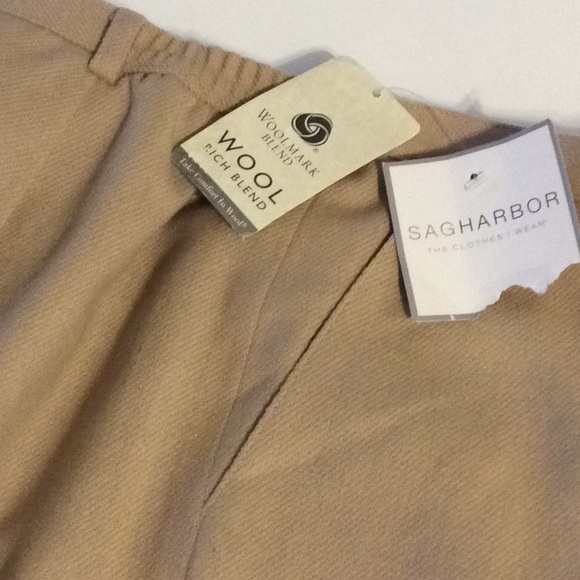 NWT SAG HARBOR WOOLMARK  BLEND PANTS - Picture 3 of 8